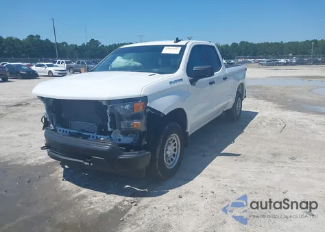 2025 Chevrolet Silverado 1500 2Wd Double Cab Standard Bed Wt z USA, uszkodzony, nr VIN 1GCRAAEK8SZ124732